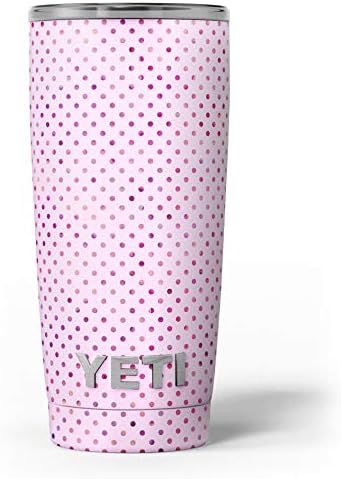 Design Skinz מנטה נקודות פולקה צבעוניות ורוד - ערכת גלישת ויניל מדבקות עור תואמת לכוסות הכוס של Cooler