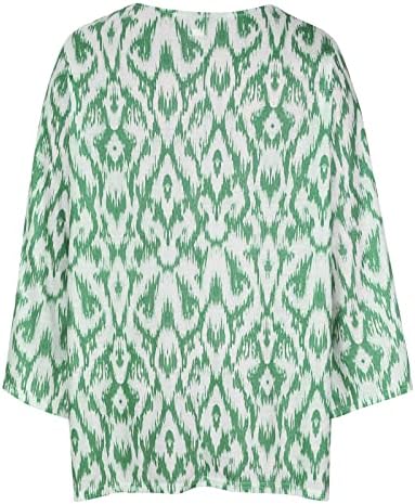 חולצה בגודל פלוס לנשים וינטג 'הדפס פרחוני עטווינג שרוול חוף כיסוי סתיו אופנה חולצות טוניקה