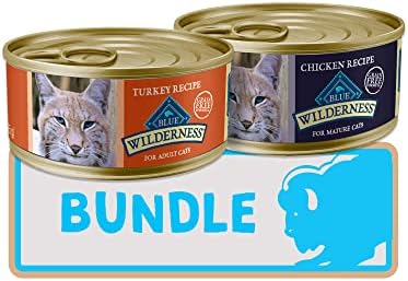 בלו באפלו וילדרנס, חבילה של חתולים רטובים מבוגרים ללא דגנים, עוף וטורקיה
