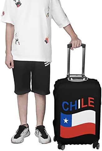 דגל של צ ' ילה נסיעות לשמירת כיסוי מזוודת מגן רחיץ מטען מכסה עם רוכסן