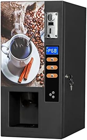 מכונת אוטומטיות של קפה RXFSP עם קורא כרטיסי אשראי, יצרנית קפה מסחרית חכמה מלאה תמיכה 3 טעמים, תשלום