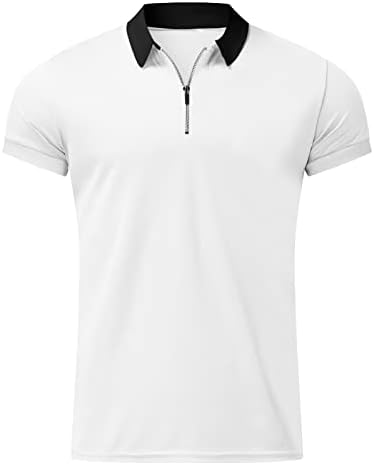 חולצות פולו קיץ של HDDK לגברים, 2022 גולף גולף גולף חדש של גברים חדשים שרוול קצר טלאים מפוספסים חולצת פולו