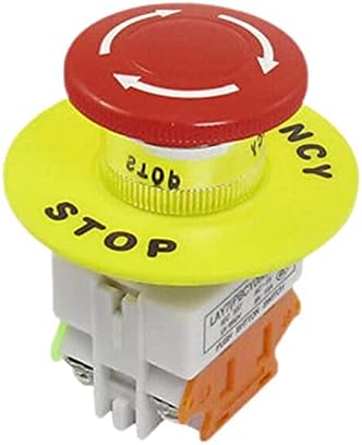 SVAPO כובע פטריות אדום 1 לא 1NC DPST עצירת חירום לחיצה על כפתור כפתור AC 660V 10A ציוד מתג מעלית
