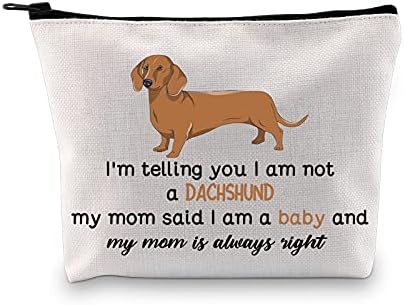 Jniap dachshund כלב שקית קוסמטיקה תיק חובב תחש