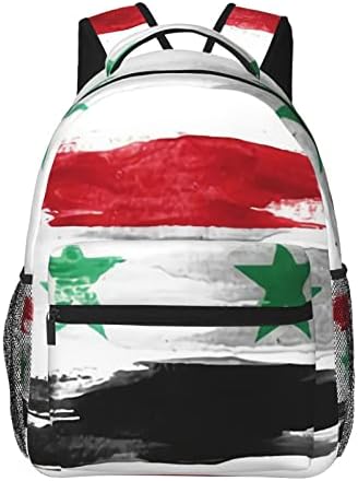 סוריה דגל 3 נסיעות לנייד תרמיל תרמיל לנשים תיקי ספר קלות תרמיל בית ספר לבנות לתיק תרמיל קולג 'מתכוונן