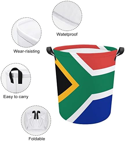 דגל אפריקאי סל כביסה מתקפל כביסת כביסה סל בגדי אחסון תיק