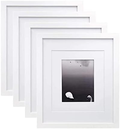 סט מסגרת תמונה של 4, סט של 4 מסגרות תמונה מעץ לתמונות 12x15, מסגרת תמונה לקיר להרכבה על שולחן