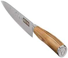 מסלול 833 חתימה של שף סכין בעבודת יד פטיש דמשק עץ זית איטלקי