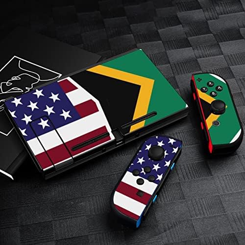אמריקאי ואפריקה דגל די דפוס עור מדבקה מלא לעטוף עור מגן עורות מדבקות עבור מתג