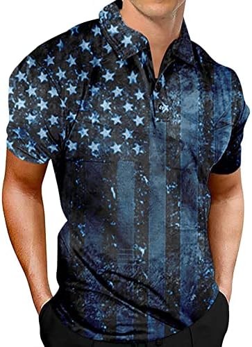 אנימה חולצות גברים של פטריוטי ביצועים עצמאות יום אמריקאי דגל קלאסי בכושר חולצה פרו 5 חולצות עבור
