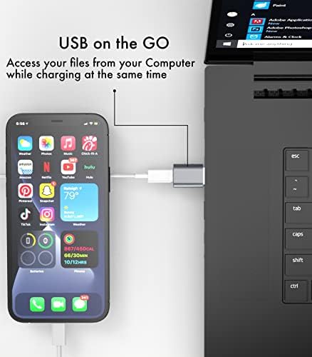 מתאם USB USB C נקבה לזכר ו- USB זכר ל- USB C מתאם נשי תואם ל- MacBook Pro Apple Watch Windows