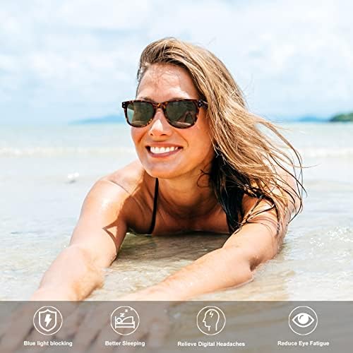 Sunvoes 4 חבילות קריאת משקפי שמש לנשים ציר אביב, UV 400 הגנה