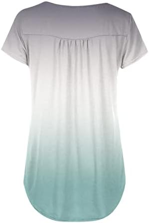 צמרות עבודה של Akollsppnsy לנשים 2023 חולצות צווארון כפתור שרוול קצר עובדות חולצות פלוס גודל לנשים
