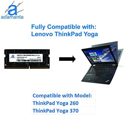 Adamanta 32GB שדרוג זיכרון מחשב נייד תואם עבור Lenovo IdeaPad & ThinkPad DDR4 2133MHz PC4-17000