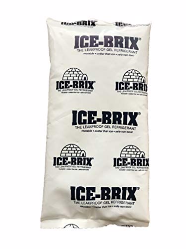 קרח-בריקס דליפות חבילות קרות, 5& 34; איקס 2 3/4& 34; איקס 3/4& 34;, לשימוש חוזר ובטוח מזון