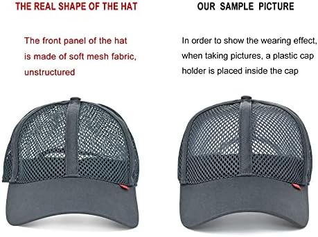 גברים רשת נהג משאית בייסבול כובע מתכוונן 6-פנל כובע חיצוני ספורט ללבוש