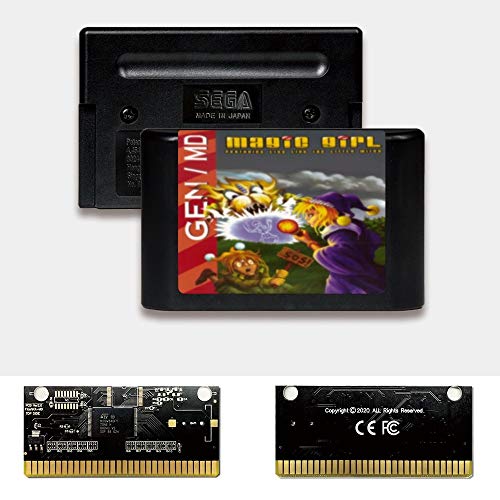 Aditi Magic Girl - USA Label FlashKit MD Electroless Card Gold PCB עבור Sega Genesis