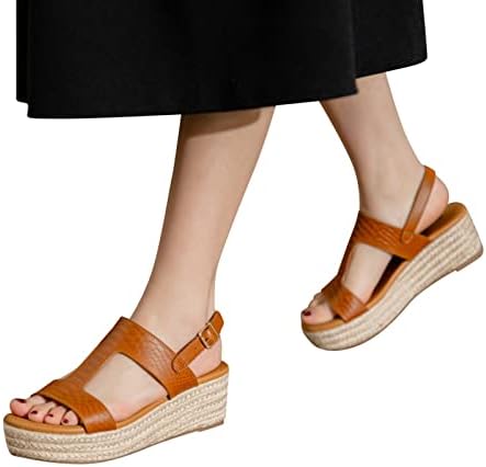 אופנה קיץ נעלי בוהן נוחות אבזם נשים פתוחות סנדלים לבושים בחוף נושם לנשים בעקב נמוך