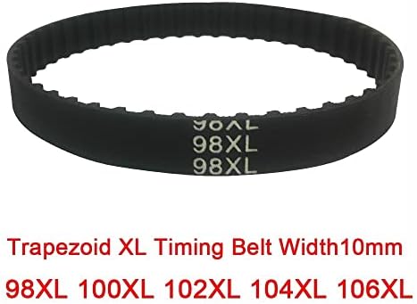חגורות תזמון של ZhengGuifang Premium 5 יחידות, 98XL/100XL/102XL/104XL/106XL חגורת גלגלת עיתוי רוחב 10 ממ