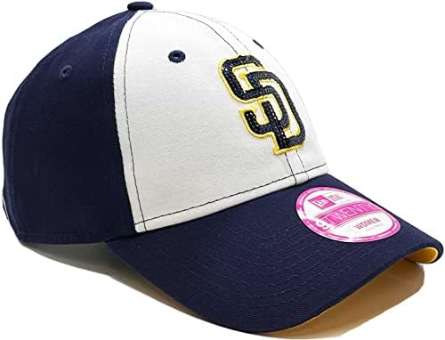 עידן חדש סן דייגו פדרס נשים גלימר 9 עשרים מתכוונן סטרפבק חיל הים כובע עם צוות צבע לוגו