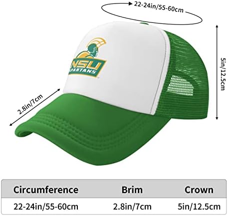 נורפולק מדינת אוניברסיטת לוגו לנשימה רשת כובע עם צוות לוגו אופנה נהג משאית כובעי מתכוונן בייסבול כובע