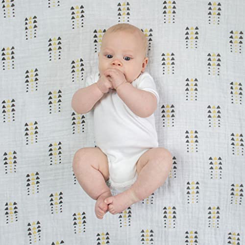 שמיכות חוטט של מוסלין סוודדילדס, שמיכות חוטף לתינוקת ותינוקת, פנינה זהב ושחור עם שימר זהב, סט של 3