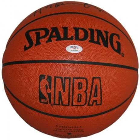 Hakeem Olajuwon חתום בכדור עור NBA חתימה PSA/DNA AL92689 - כדורסל חתימה