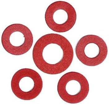 117 יחידות M10 אטם פלדה אדומה טבעת איטום מכונת כביסה שטוחה טבעות אטומות בידוד אטמים אטומים למים