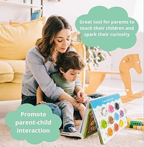 Twinventures Montestori Sold Sook Book Book For Toddlers, צעצועים חינוכיים חושיים של אוטיזם, קלסר פעילות