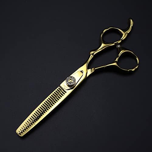 מספריים חיתוך שיער, 6 אינץ 'יפן מקצועית 440C פלדה מספריים זהב מספריים שיער מספריים תספורת תספורת