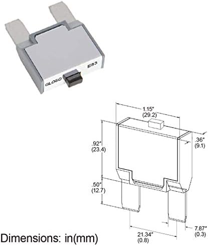 Gloso Maxi Blade Blade מפסק 30A AMP, T3 RESET ידני