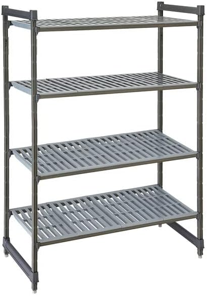 CAMBRO CBU214872V4580 יסודות CAMSHELVING פלוס אוורור יחידת סטנטר נייחים 4 מדפים - 21 x 48 x 72