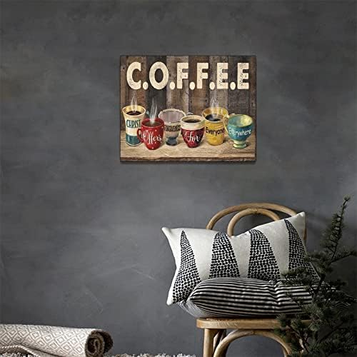 בית חווה קפה נוצרי אמנות קיר כפרי מטבח קפה קפה קפה קיר קצה קאנטרי תמונות מטבח קנבס מדפיס מוטיבציה
