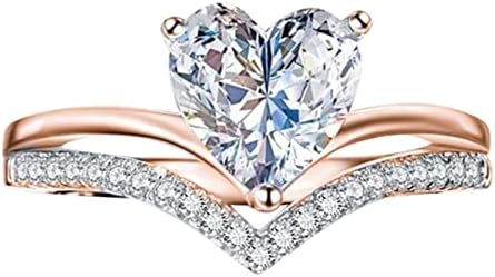 אהבה בצורת גדול ריינסטון טבעת יהלומי אהבת טבעת אלגנטי גיאומטריה ריינסטון טבעת מלא יהלומי טבעות לנשים