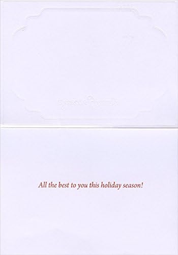 מעצב ברכות חורף מזחלת נסיעה תיבת של 18 בציר כרטיסי חג המולד