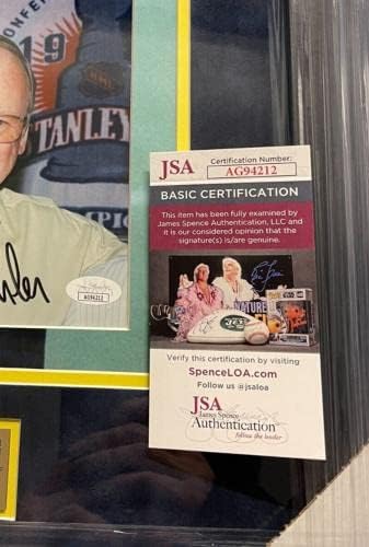 Bo Schembechler חתם על מישיגן וולברין מסגרת תצוגה תמונה JSA COA - תמונות מכללות עם חתימה