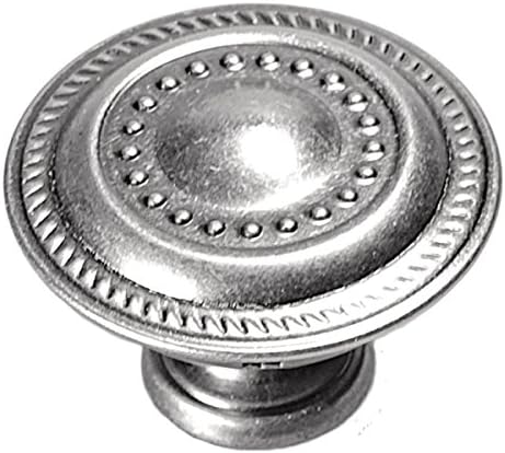 חומרת Hickory P8196-ST 1-1/4 אינץ 'אחוזה כפתור ארון בית, אבן כסף