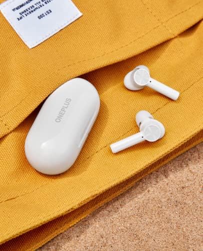 ניצני OnePlus Z - אוזניות אוזניות אלחוטיות אמיתיות עם מארז טעינה, לבן - טעינה מהירה, בס עמוק,