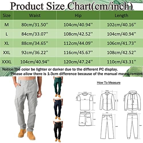 מכנסי מטען של Sezcxlgg לגברים מתנות עבורו גברים כפתור בצבע אחיד מכנסיים מזדמנים מכנסיים רב -תכליתיים מרובי