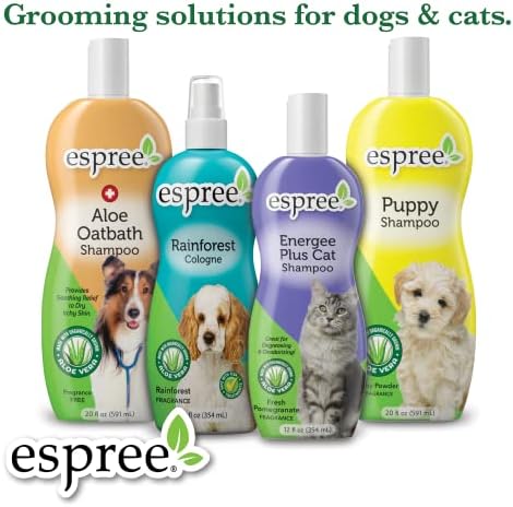שמפו של יערות הגשם של Espree לכלבים - מיוצר עם אלוורה אורגנית - פורום לניקוי עמוק - 1 ליטר 1