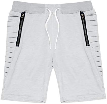 מכנסיים קצרים ספורטיביים מרקמים קיץ גברים קצרים של שרוול ברדס עם חליפות גברים ומגדירים שני חתיכות