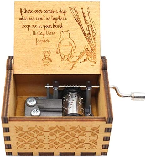 קופסת מוזיקת ​​עץ של Ukebobo - קופסת המוזיקה האמורה, מתנה לחבר, בני דודים, BFF, מתנות ראש השנה, סט 1