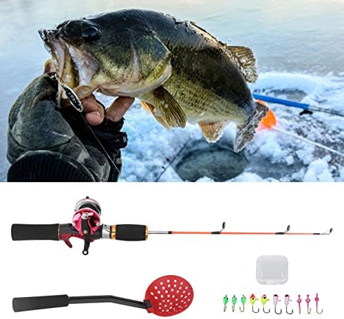 חכה קרח, משולבת מוט גלגלים של דיג חורף משולבת עם קו דיג לדיג חיצוני
