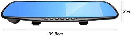 מצלמת מקף מקף מראה של Fajia, מקליט נהיגה במצלמה כפולה 1080p Full HD Dual Dash Cam