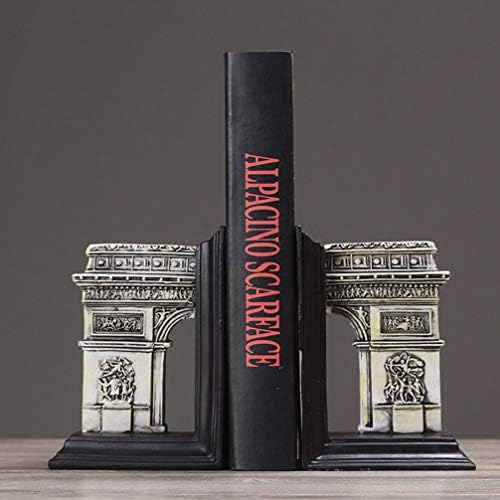שרף תומכי ספרים דקורטיבי ספר פקק בציר ברונזה פריז שער הניצחון פיסול ספר ארגונית אדריכלי פסל דגם ציון דרך עבור