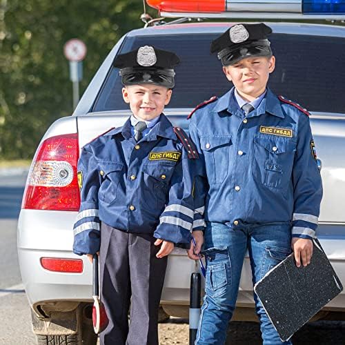 4 יחידות מגניב משטרת תלבושות משטרת להעמיד פנים לשחק צעצוע סט משטרת צעצועים לילדים משטרת קצין תלבושות