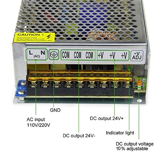 ALITOVE DC 24V 10A 240W מתאם מתאם אספקת חשמל מתג שנאי AC 110V / 220V ל- DC 24V 10AMP ממיר מיתוג מוסדר