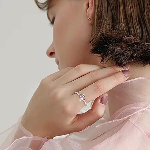 2023 אמטיסט זירקון חדש טבעת טבעת טבעת יצירתית תכשיט יום הולדת הצעה מתנה למסיבת אירוסין טבעת טבעת סנאי טבעת