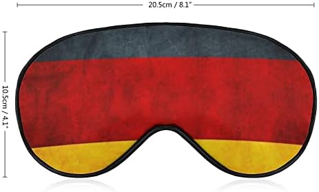 דגל גרמני מסכת עיניים שינה מצחיקה כיסוי עיניים מכוסות עיניים עם רצועה מתכווננת צולליות לנשים גברים