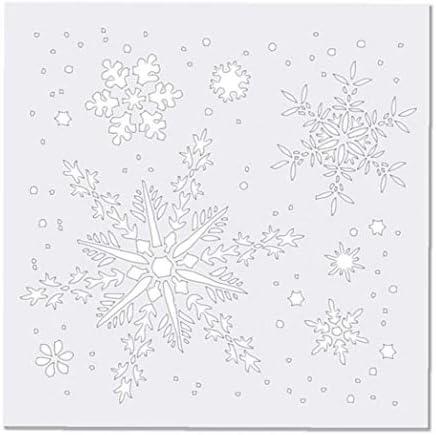 1 מחשב חג המולד ציור סטנסילים קריקטורה פתית שלג ציור מרפסת סטנסיל תבניות עשה זאת בעצמך קרפט תבניות עבור